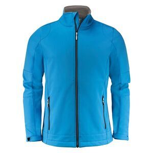 Printer Mens Trial Soft Shell Jacket / Ocean Blue